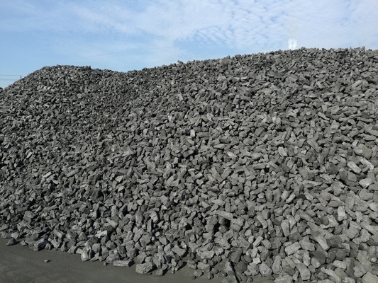 Materiale ad alto tenore di carbonio a blocchetti 30-80mm del coke metallurgico della cenere 12%
