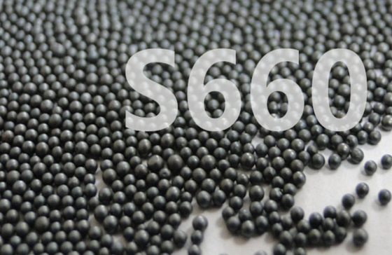 Colpo S660 dell'acciaio fuso di trattamento di superficie intorno a colore nero del metallo delle palle